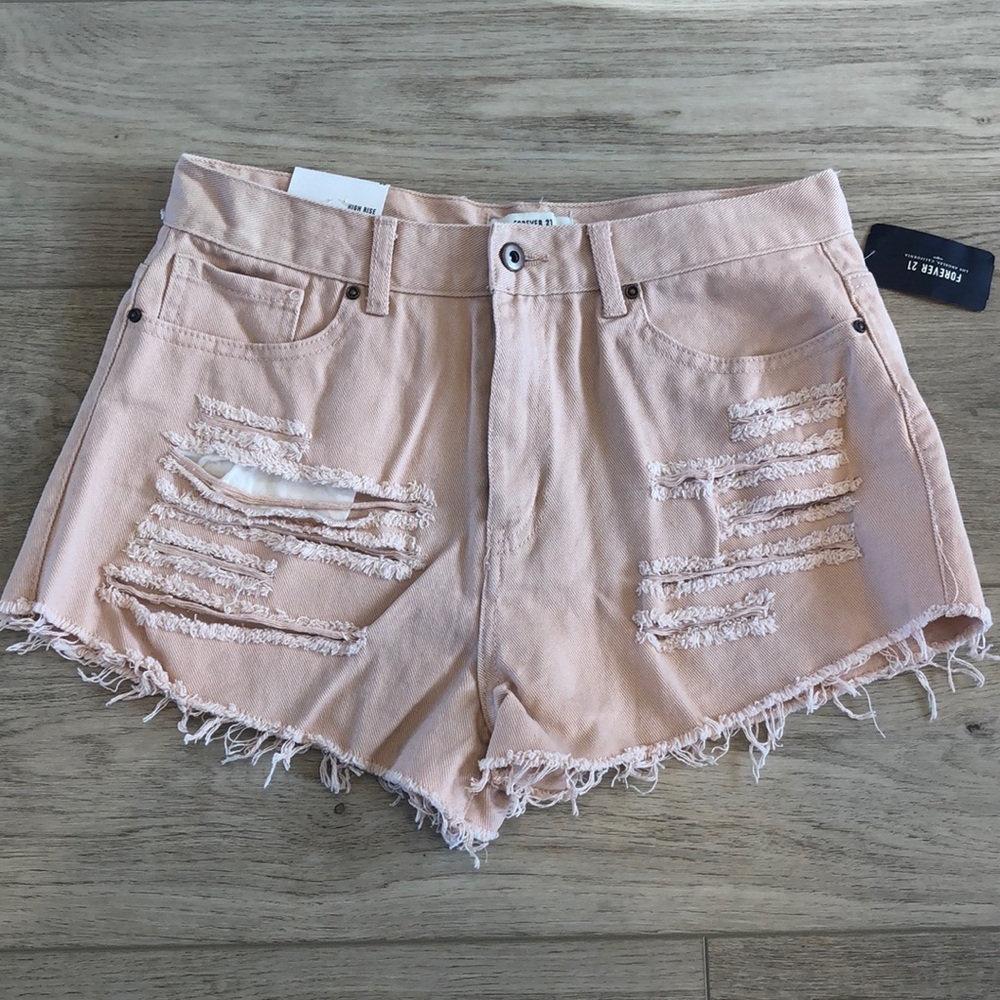 Forever 21 High Rise Denim Shorts